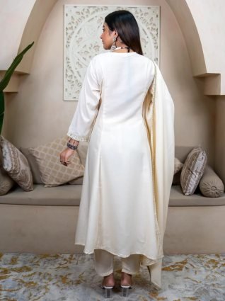 Anarkali Kurta and Pant Dupatta Set