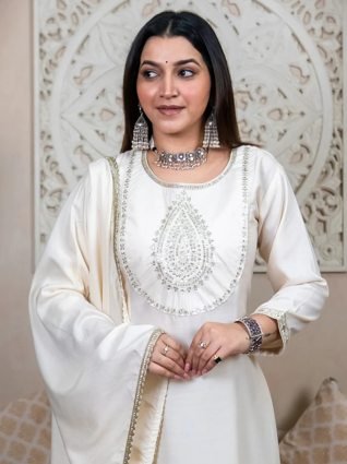 Anarkali Kurta and Pant Dupatta Set
