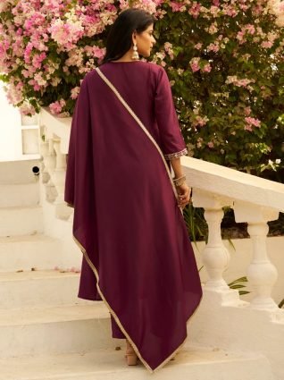 Anarkali Kurta and Pant Dupatta Set