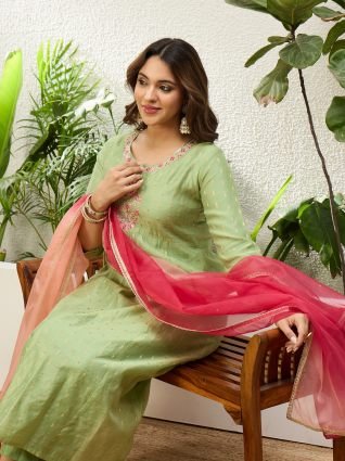 Anarkali Kurta with Pant   Dupatta Suits  Festive Ethnic Set