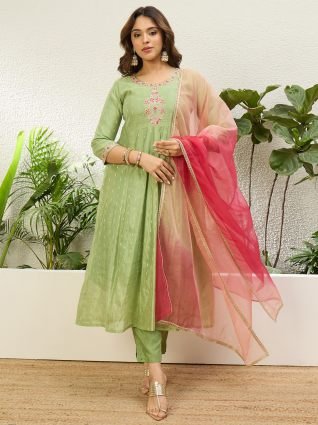 Anarkali Kurta with Pant   Dupatta Suits  Festive Ethnic Set