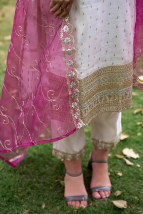 Chanderi Silk Blend Kurta Set