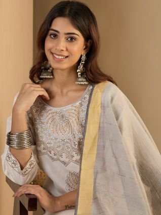 cotton Kurta with Trousers   Dupatta Suits
