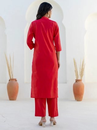 Rani Pink Silk Blend Women Ethnic Suit Sets