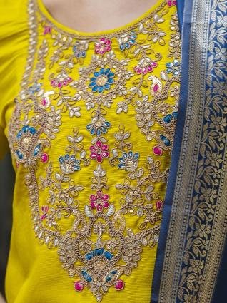 Viscose Rayon Embroidered Straight Kurta with Pant   Dupatta Set