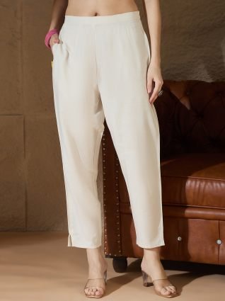 White khadi cotton Kurta with Trousers   Dupatta Suits