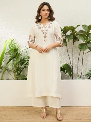 Women Anarkali Kurta with Pant   Chinon Dupatta Suits  Festive Ethnic Set