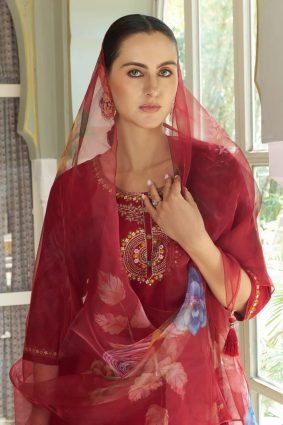 Women Kurta and Pant Sets Cotton Silk Fabric