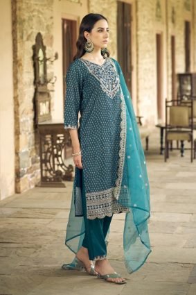 Women Kurta and Pant Sets Muslin Print Fabric