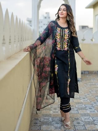Women Kurta and Pant Sets Viscose Rayon Fabric