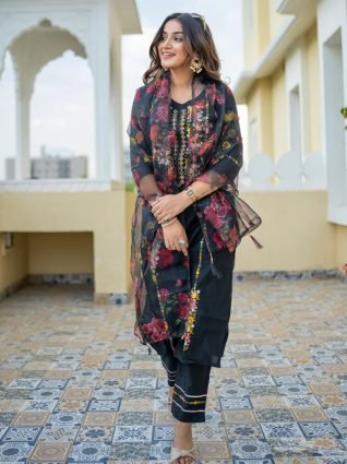 Women Kurta and Pant Sets Viscose Rayon Fabric