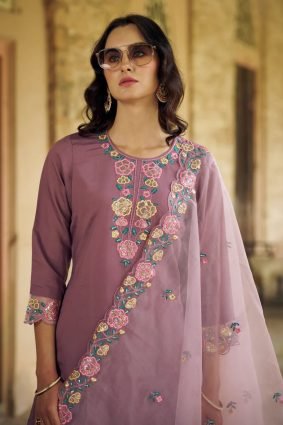 Women Kurta and Pant Sets Viscos Roman Silk Fabric