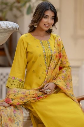 Women Kurta and Pant Sets Viscose Roman Silk Fabric