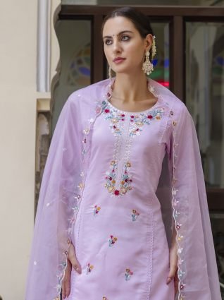 Women Kurta and Pant Sets Viscose Roman Silk Fabric