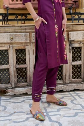 Women Kurta and Pant Sets Viscose Rayon Fabric
