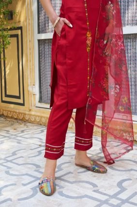 Women Kurta and Pant Sets Viscose Rayon Fabric