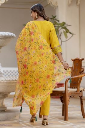 Women Kurta and Pant Sets Viscose Roman Silk Fabric