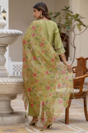 Women Kurta and Pant Sets Viscose Roman Silk Fabric