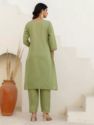 Women Kurta and Trousers Pant Sets Cotton Blend