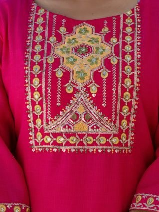 Women Kurta and Trousers Pant Sets Cotton Blend