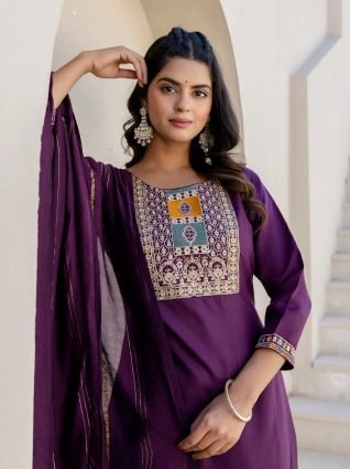 Women Kurta and Trousers Pant Sets Cotton Blend