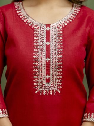 Women Kurta and Trousers Pant Sets Cotton Blend