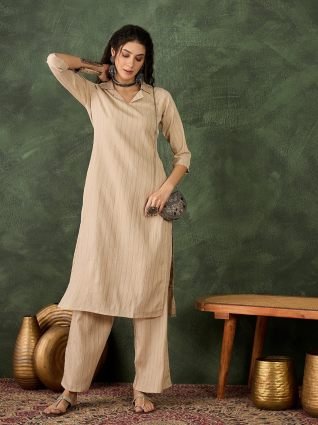 Women s Office  Festive Wear Rani Straight Kurta   Pant  Co ord Set