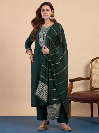 Women   s Traditional Kurta Pant Set with Dupatta